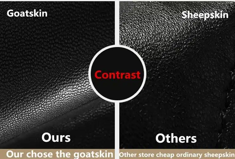Gours Winter Men's Genuine Leather Gloves 2017 New Brand Touch Screen Gloves Fashion Warm Black Gloves Goatskin Mittens GSM012 5