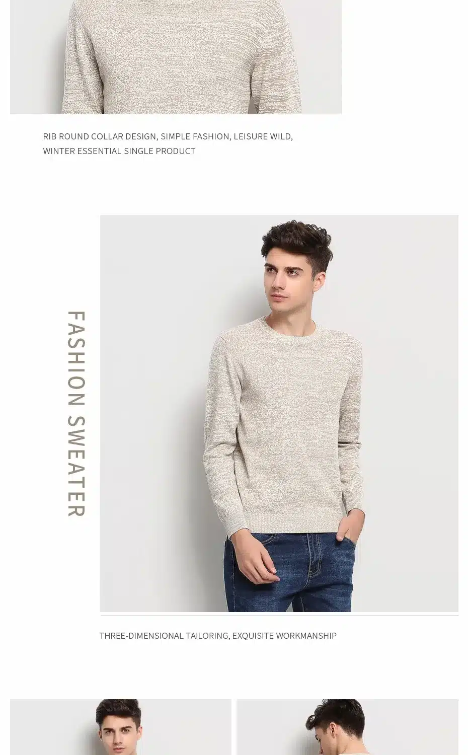 High-grade 2017 New Autumn Winter Fashion Brand Clothing Men's Sweaters Solid Color Slim Fit Men Pullover Knitted Sweater Men 20