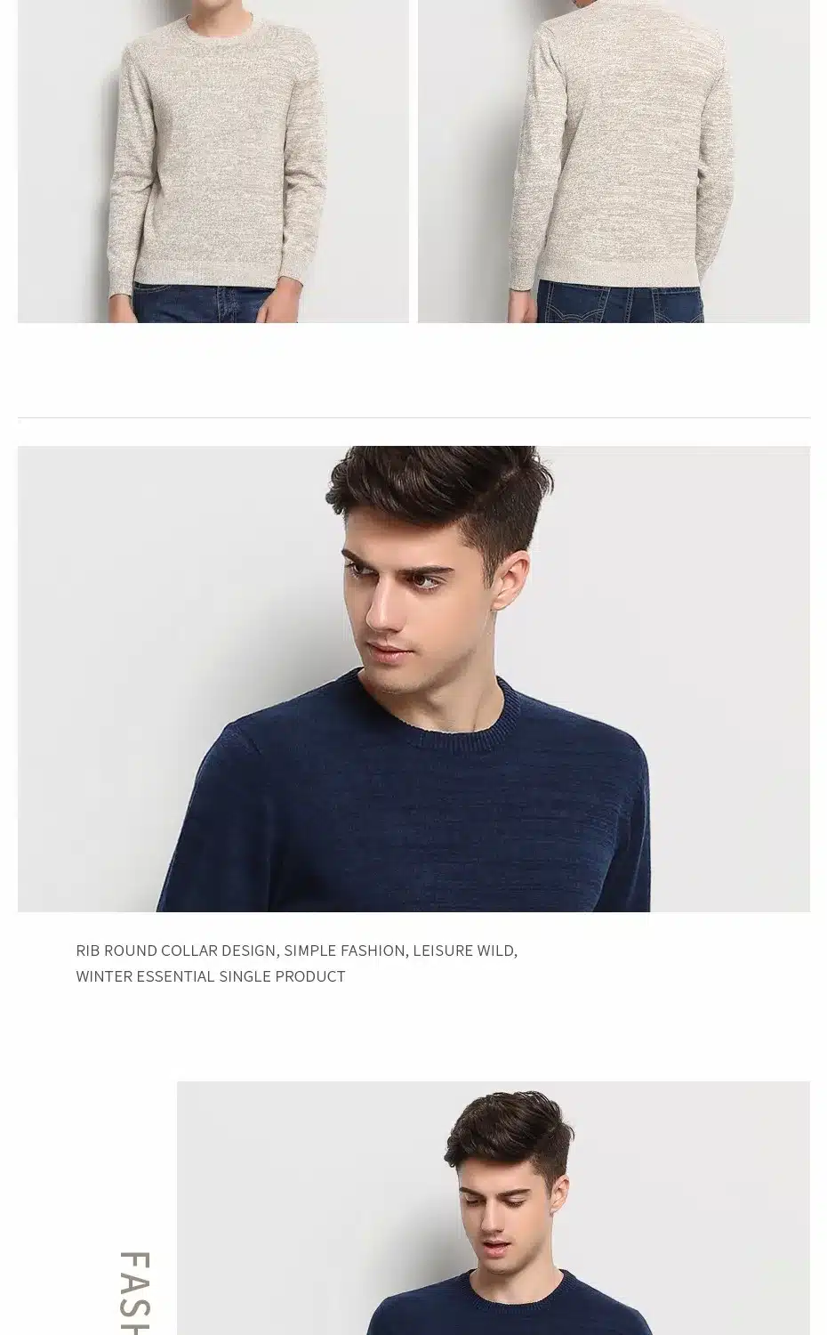 High-grade 2017 New Autumn Winter Fashion Brand Clothing Men's Sweaters Solid Color Slim Fit Men Pullover Knitted Sweater Men 21