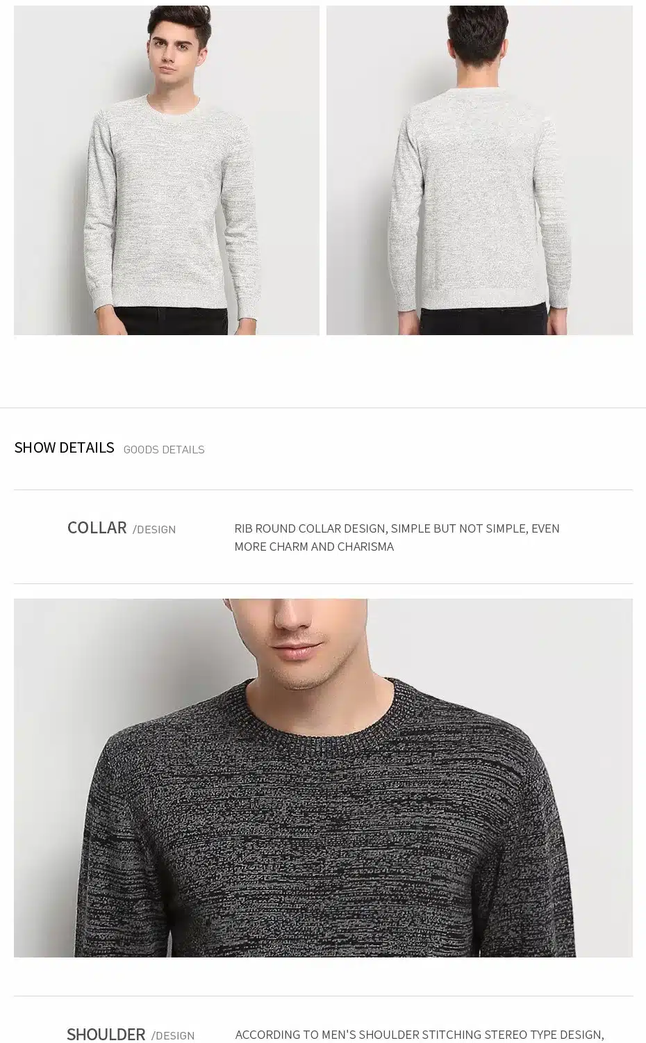 High-grade 2017 New Autumn Winter Fashion Brand Clothing Men's Sweaters Solid Color Slim Fit Men Pullover Knitted Sweater Men 24