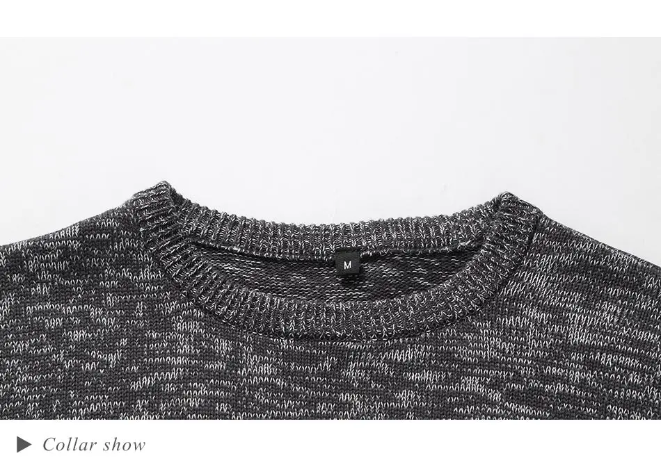 New Autumn Winter Brand Clothing Sweater Men Fashion Trend O-Neck Slim Fit Winter Pullover Men 100% Cotton Knitted Sweater Men 26