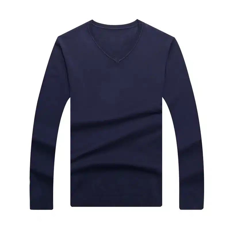 Covrlge Mens Sweaters 2017 Autumn Winter New Sweater Men V Neck Solid Slim Fit Men Pullovers Fashion Male Polo Sweater MZM004 19