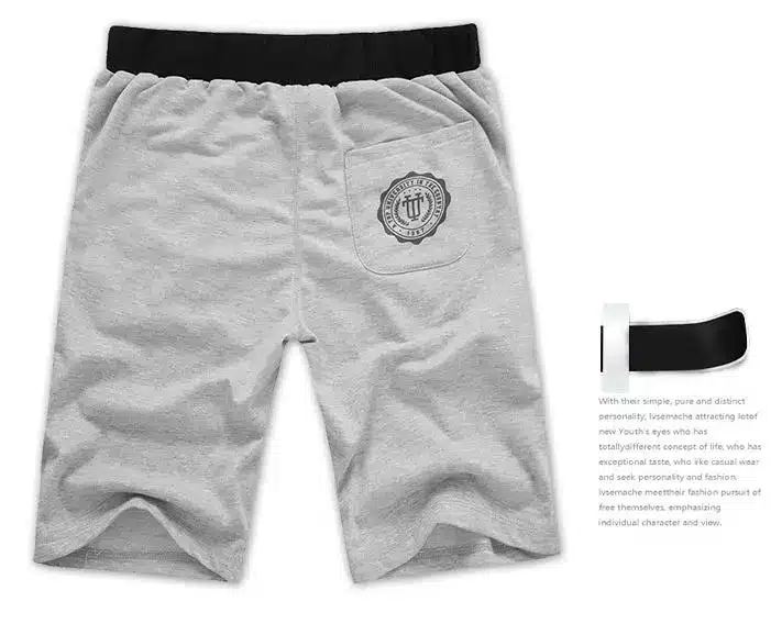 Deportes Corriendo Male Cotton Casual Letters Knee Length Shorts Men Brand Summer Fashion Plus Size 6 Colors Black Clothing D020 6