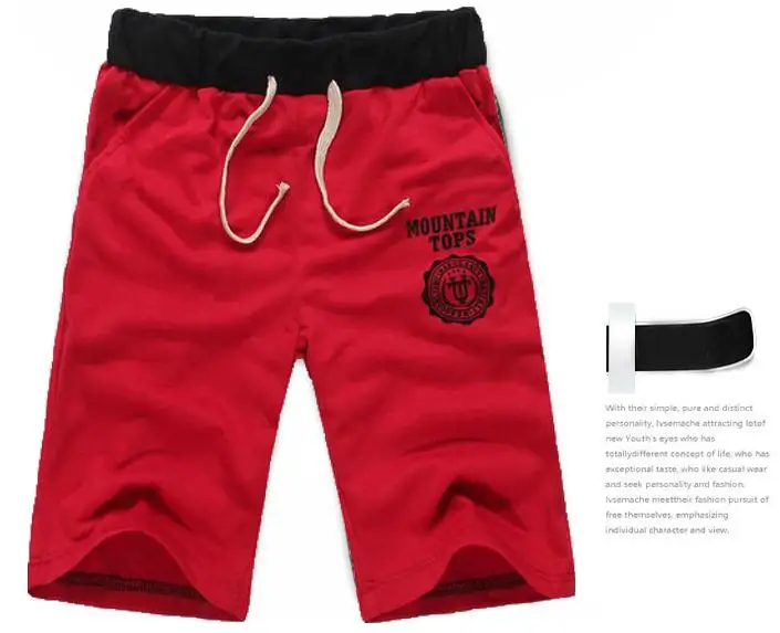 Deportes Corriendo Male Cotton Casual Letters Knee Length Shorts Men Brand Summer Fashion Plus Size 6 Colors Black Clothing D020 8