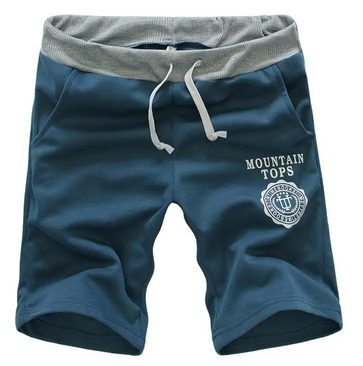 Deportes Corriendo Male Cotton Casual Letters Knee Length Shorts Men Brand Summer Fashion Plus Size 6 Colors Black Clothing D020 9