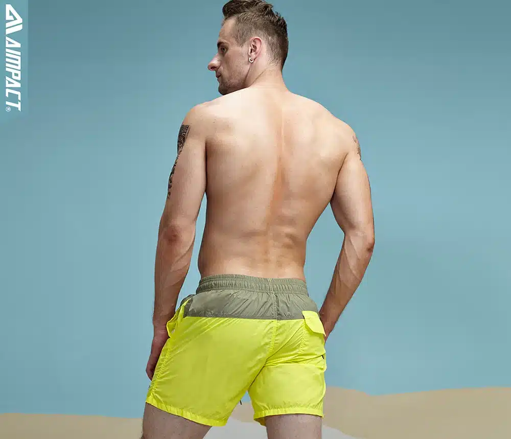 Aimpact Fashion Summer Sexy Beach Men's Shorts Leisure Lining Liner Men Board Shorts Patchwork Fast Dry Elastic Waist Short DT62 21