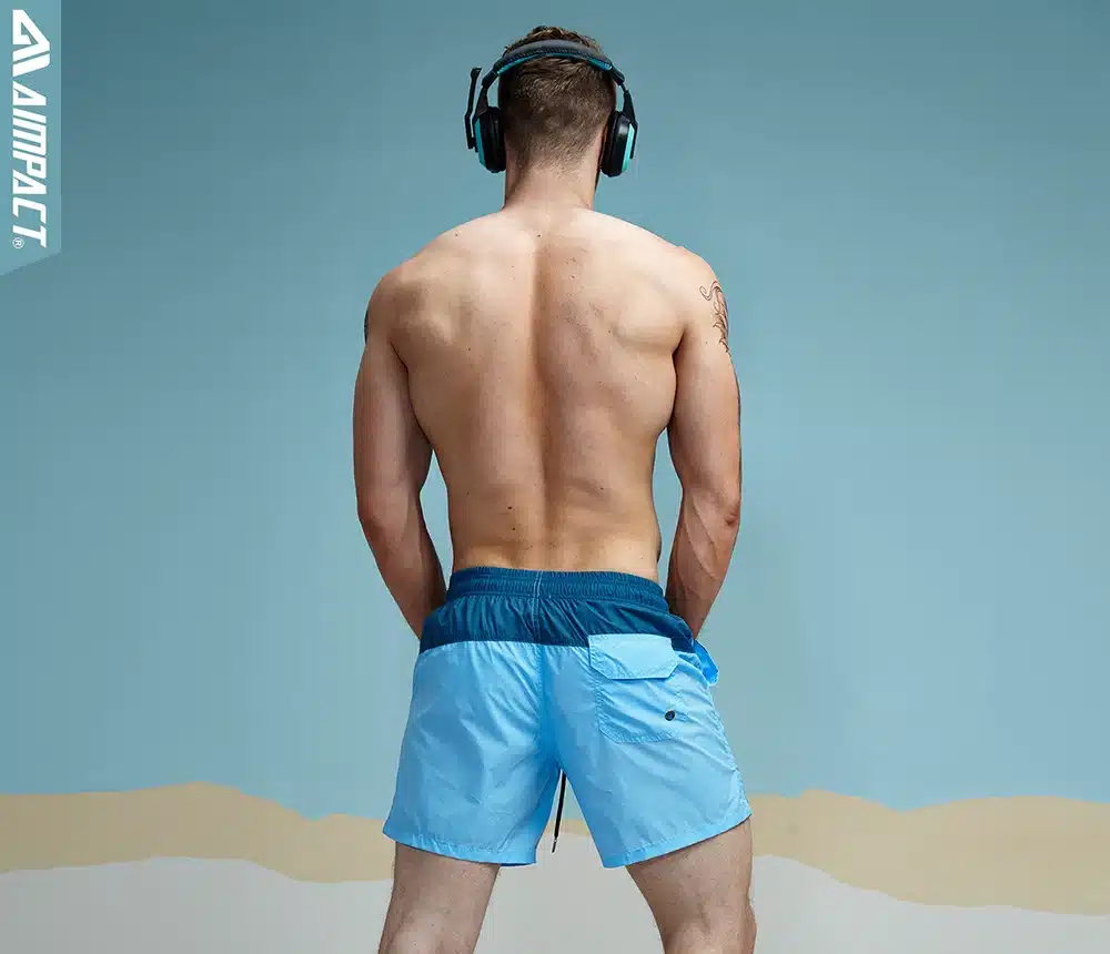 Aimpact Fashion Summer Sexy Beach Men's Shorts Leisure Lining Liner Men Board Shorts Patchwork Fast Dry Elastic Waist Short DT62 24