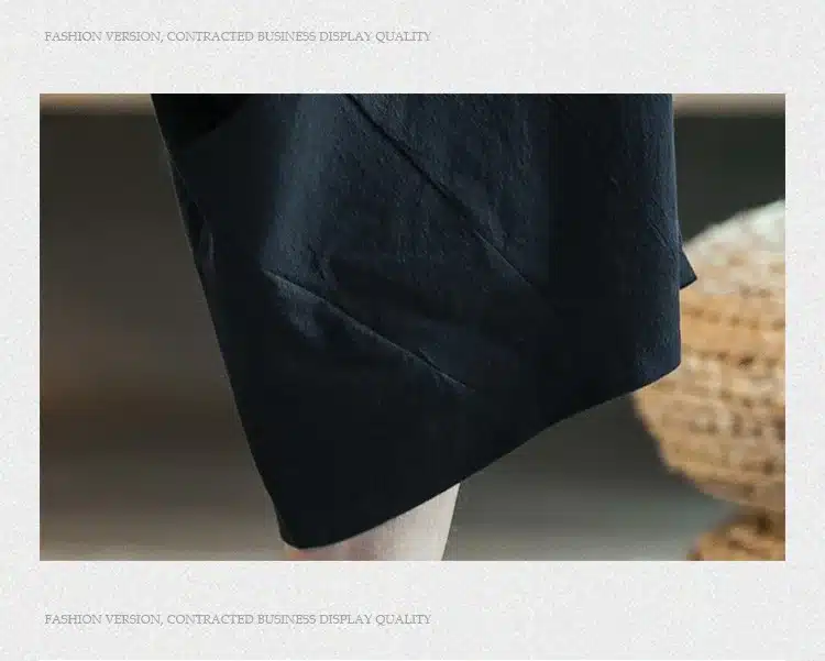 MRDONOO Men's wide crotch harem pants loose summer large cropped trousers wide-legged bloomers Chinese style flaxen baggy 25