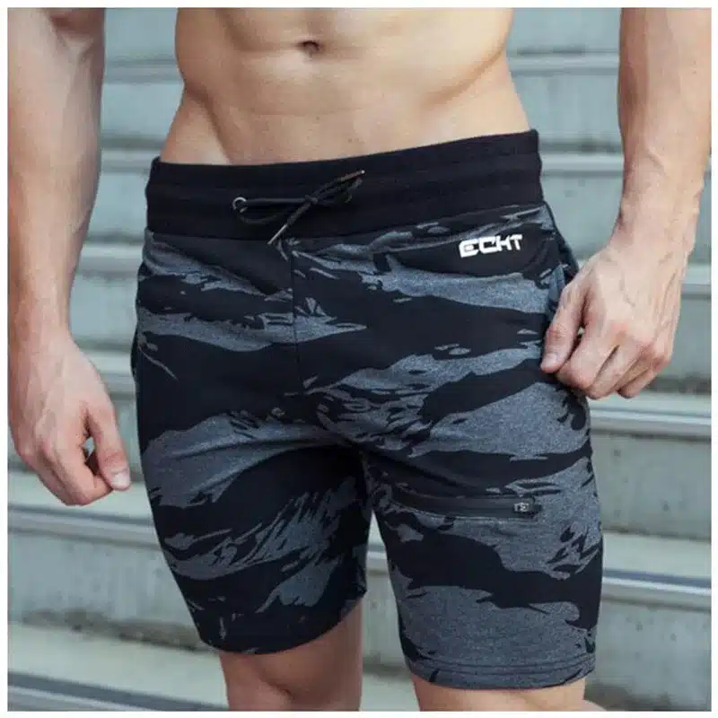 Camouflage print 2017 Men's Casual Shorts Gyms Sporting Camo Breathable Comfortable Shorts Homme Bodybuilding Bermuda Masculina 5