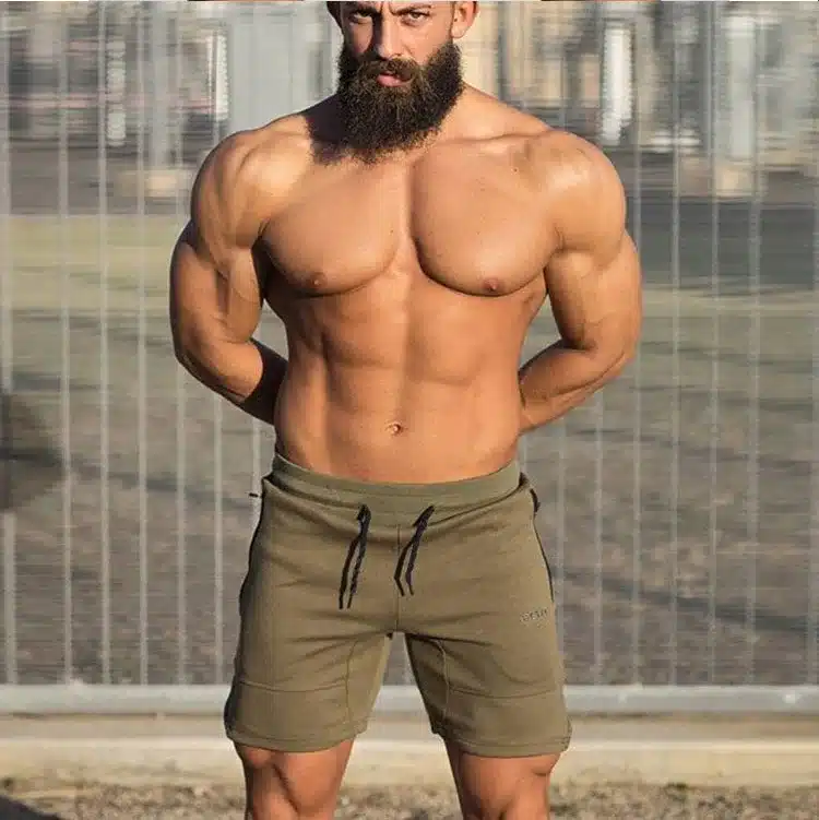 2017 Quality Men Golds Brand Fitness Shorts Mens Professional Bodybuilding Short Pants Gasp Big Size 8