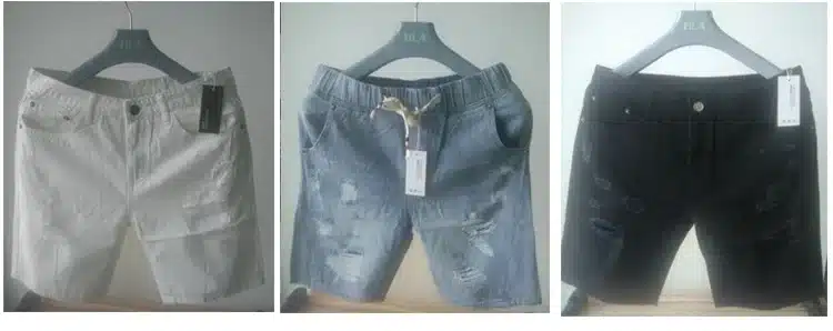 Mens Denim Shorts Slim Large size Casual Knee Length Short Hole Jeans Shorts For Men 2018 New Summer White Blue black 2