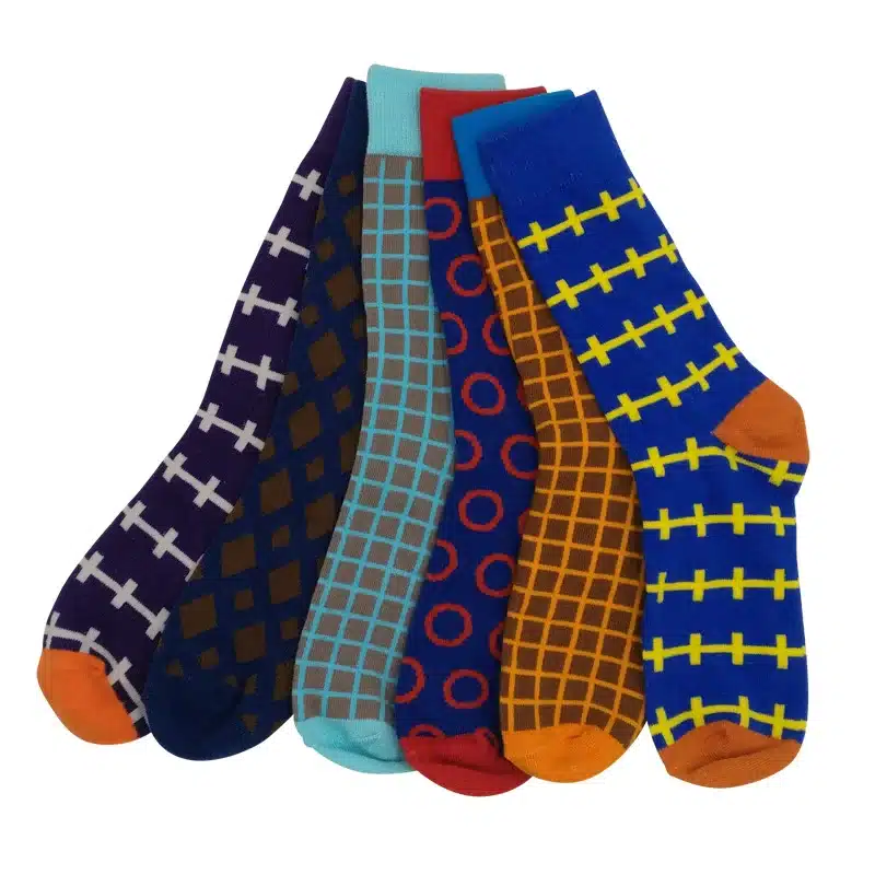 Colour crew cotton happy socks men/women british style casual harajuku designer brand fashion novelty art for couple funny 14
