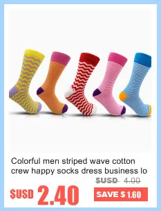 Colour crew cotton happy socks men/women british style casual harajuku designer brand fashion novelty art for couple funny 16