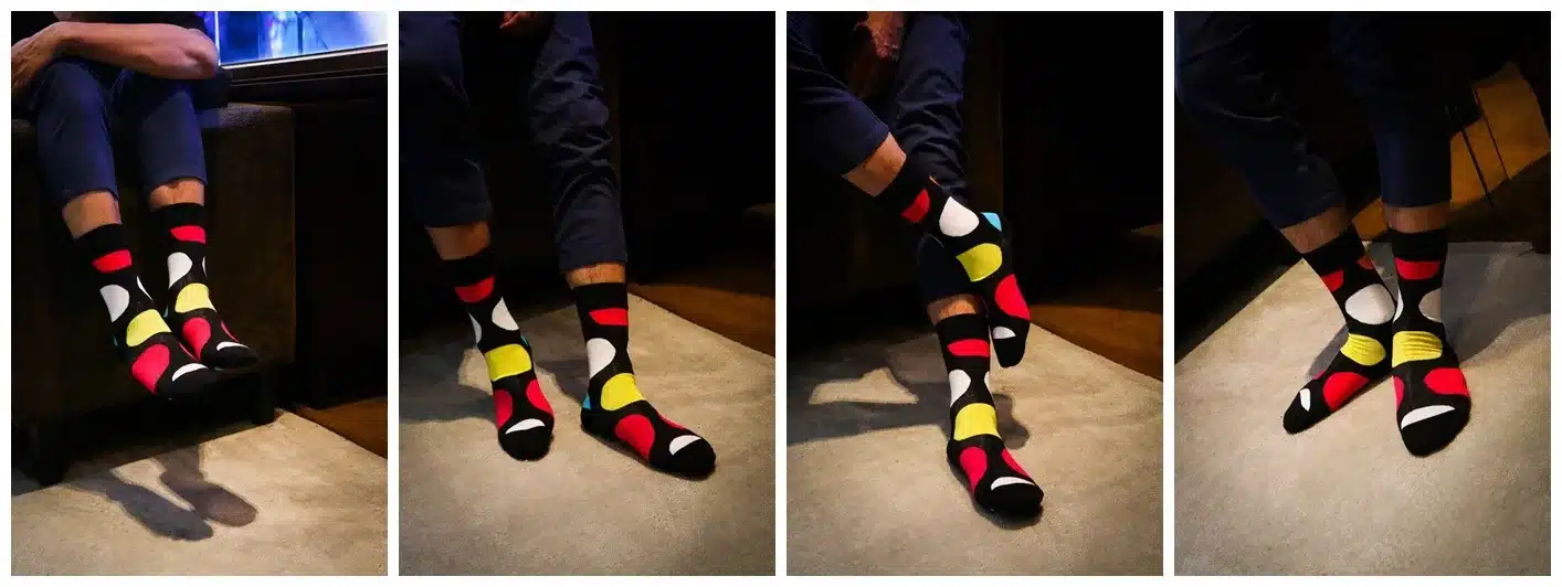 Colour men crew cotton happy socks british style argyle dot striped pattern harajuku designer brand fashion novelty art funny 15