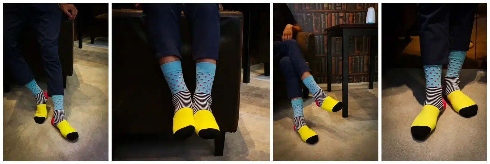 Colour men crew cotton happy socks british style argyle dot striped pattern harajuku designer brand fashion novelty art funny 33