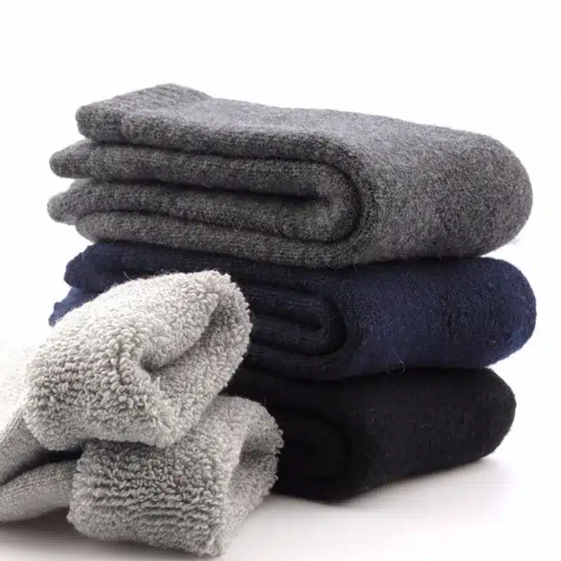 1 Pair Mens Thicken Thermal Wool Cashmere Casual Winter Warm Socks -Y107 7