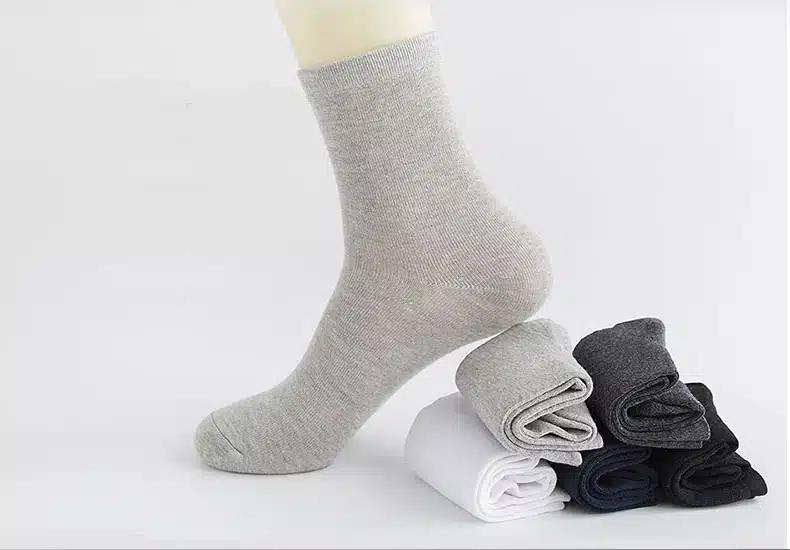 High Quality Casual Men's Business Socks For Men Cotton Brand Crew Autumn Winter Black White Socks meias homens 5 Pairs Big Size 22