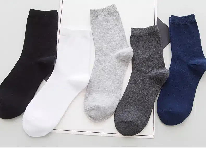 High Quality Casual Men's Business Socks For Men Cotton Brand Crew Autumn Winter Black White Socks meias homens 5 Pairs Big Size 26