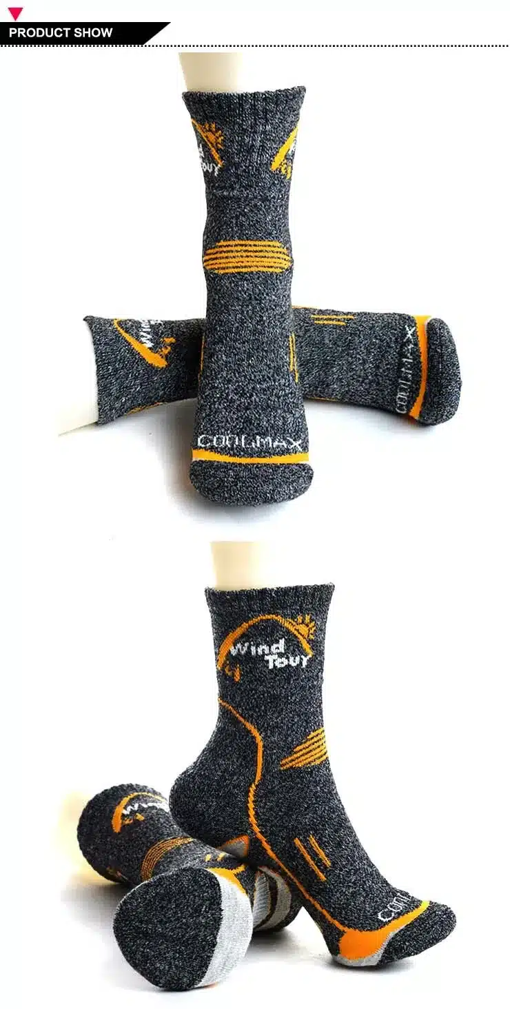3Pairs 2017 Brand Coolmax Socks Men's Quick Dry Thermal Socks Breathable Antibacterial Thick Warm Socks for Men 10
