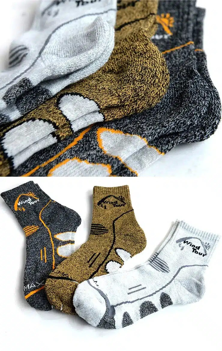 3Pairs 2017 Brand Coolmax Socks Men's Quick Dry Thermal Socks Breathable Antibacterial Thick Warm Socks for Men 15