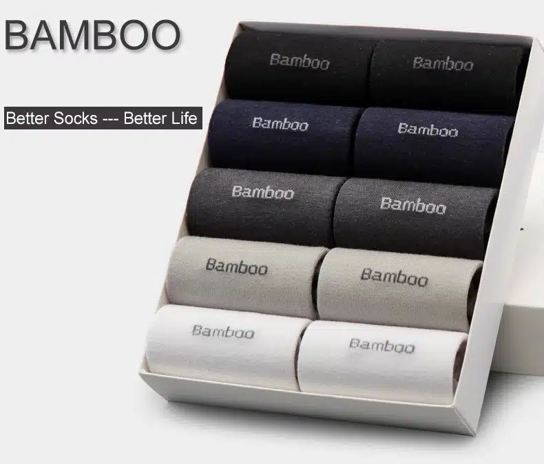Bendu Men Bamboo Socks Brand Guarantee Anti-Bacterial Comfortable Deodorant Breathable Casual Business Man Sock (10 Pairs / Lot) 1