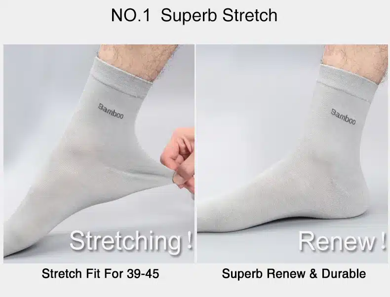 Bendu Men Bamboo Socks Brand Guarantee Anti-Bacterial Comfortable Deodorant Breathable Casual Business Man Sock (10 Pairs / Lot) 5