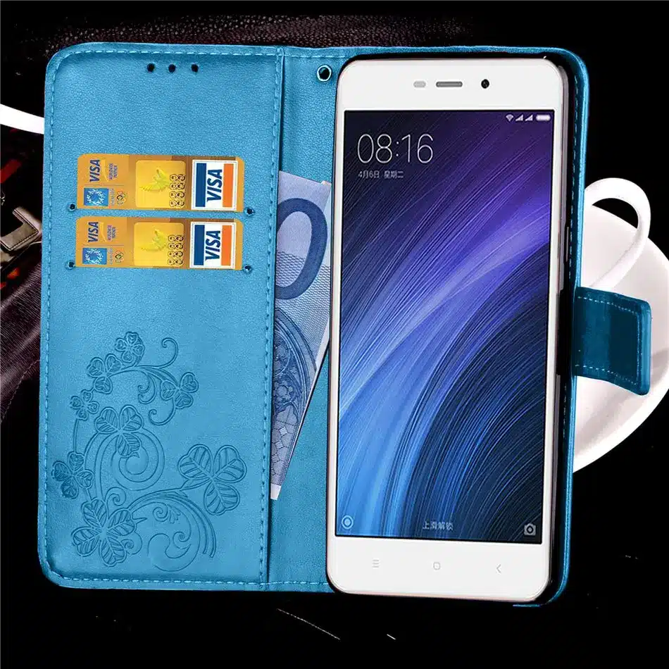 Xiaomi Redmi 4A Case Flip Wallet PU Leather Case For Xiaomi Redmi 4a Cover High Quality Book Stand Card Slot Phone Cases 24