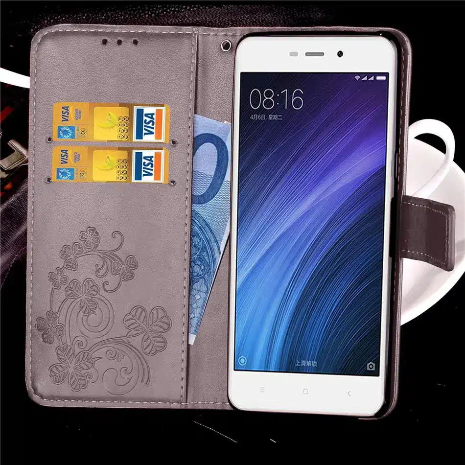 Xiaomi Redmi 4A Case Flip Wallet PU Leather Case For Xiaomi Redmi 4a Cover High Quality Book Stand Card Slot Phone Cases 40
