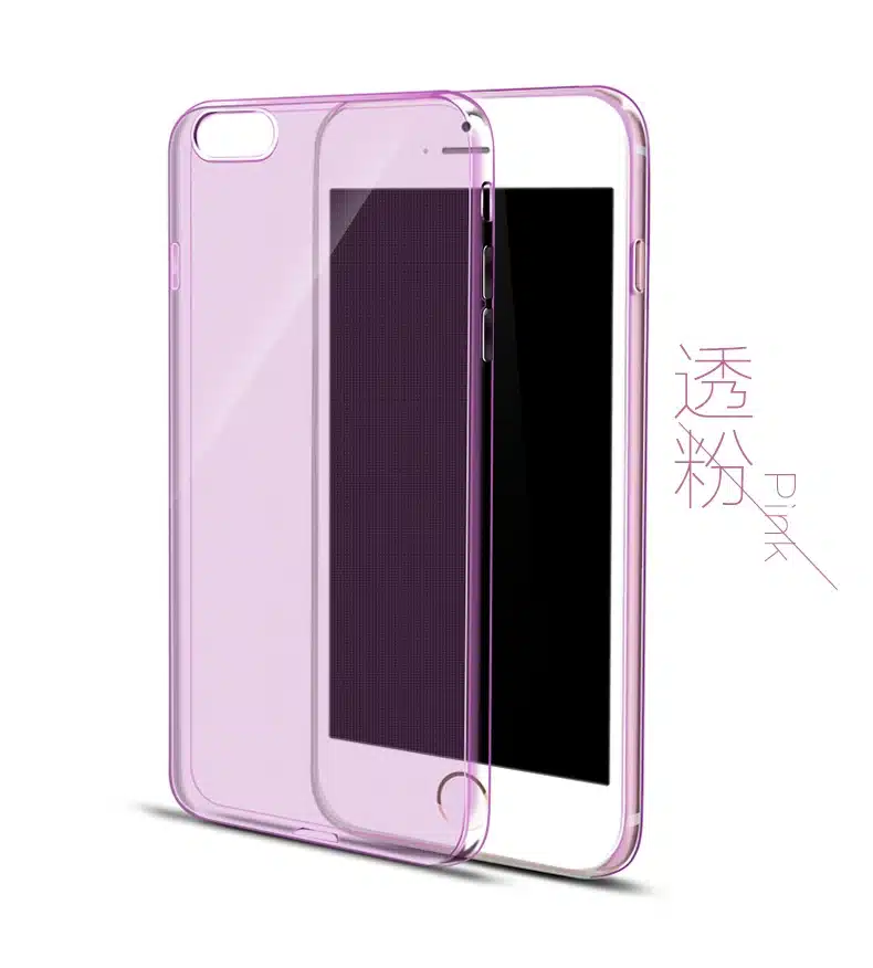 Esamday Clear Silicon Ultra Thin Soft TPU Case For 7 7Plus 8 8Plus X Transparent Phone Case For iPhone 5 5s SE 6 6s 6Plus 6sPlus 22