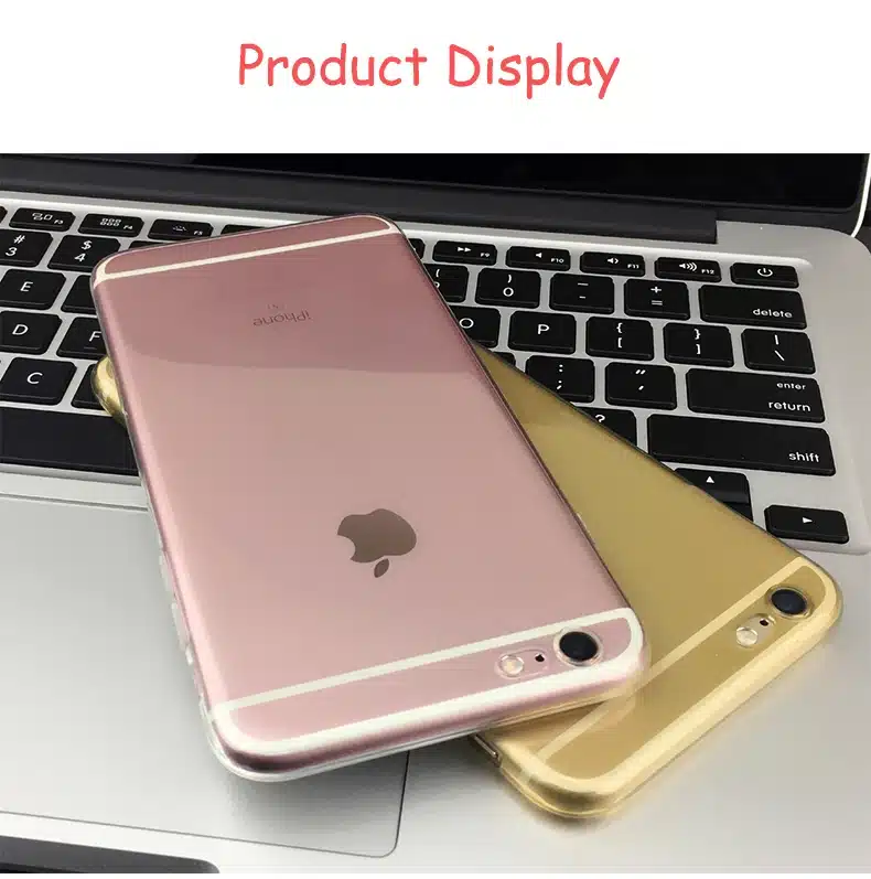 Esamday Clear Silicon Ultra Thin Soft TPU Case For 7 7Plus 8 8Plus X Transparent Phone Case For iPhone 5 5s SE 6 6s 6Plus 6sPlus 24