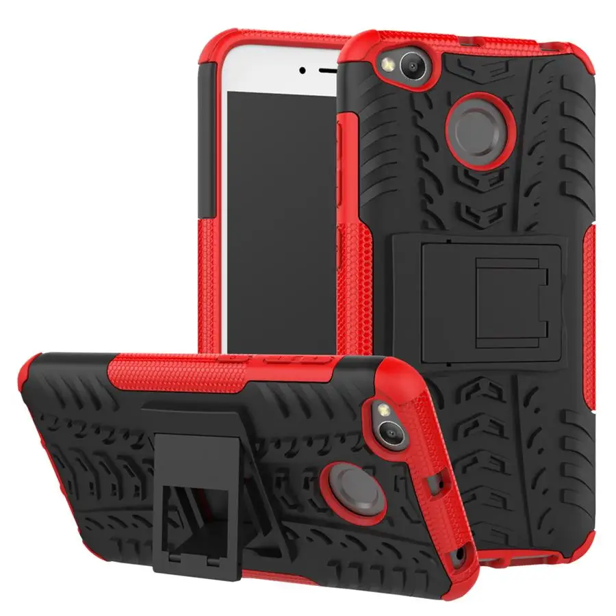 5.0 Inch Case xiaomi redmi 4x Cover ShockProof TPU +PC Phone Stand Case For xiaomi redmi 4X 4 X pro armor Phone Protection Skin 12
