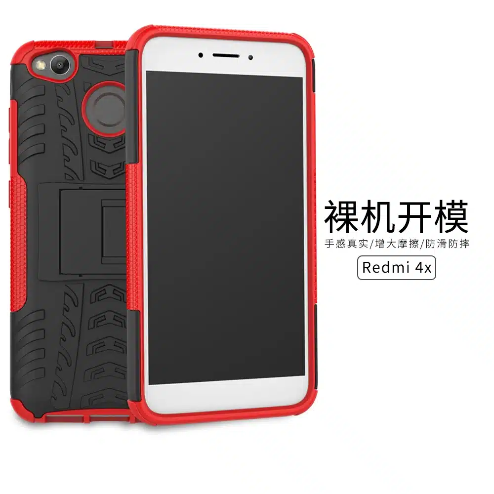 5.0 Inch Case xiaomi redmi 4x Cover ShockProof TPU +PC Phone Stand Case For xiaomi redmi 4X 4 X pro armor Phone Protection Skin 16