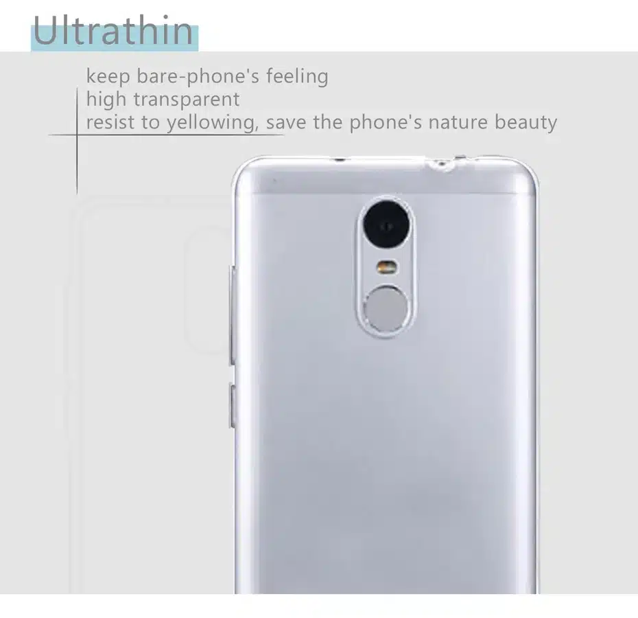 Raugee Case for Xiaomi Redmi Note 3 Pro Special Edition SE Global Version 152mm Clear TPU Back Cover Case for Redmi Note 3 9