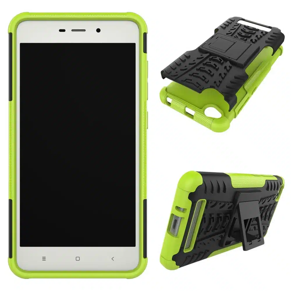 BYHeYang For Xiaomi Redmi 4A Case TPU & PC Dual Armor Cover with Stand Holder Hard Silicone Anti-Skid Combo Back Case Redmi 4a 11