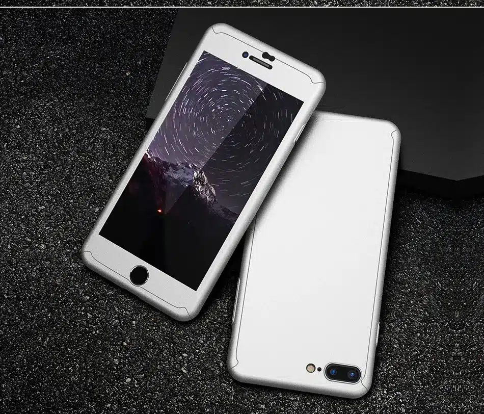FLOVEME 360 Protective Case For iPhone 6 6S 7 Plus 5 5S SE Tempered Glass Front Back Cover Full Body Coverage Protection Shells 18