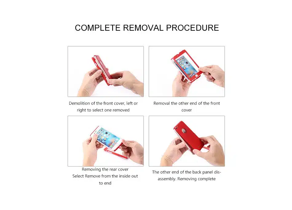 FLOVEME 360 Protective Case For iPhone 6 6S 7 Plus 5 5S SE Tempered Glass Front Back Cover Full Body Coverage Protection Shells 21
