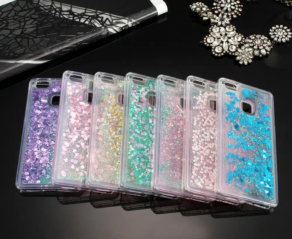 P9 P10 Plus Soft Back Case Dynamic Liquid Glitter Colorful Sand Quicksand TPU For Huawei P10 Lite P9 Lite 2017 transparent Cover 20