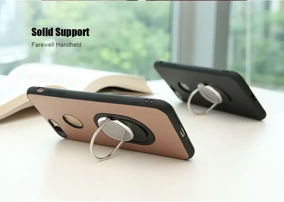KISSCASE Magnetic Car Ring Case For iPhone 5s se Kickstand Phone Cases For iPhone 6 6s 7 Plus For Samsung Galaxy S7 Edge S8 Plus 6
