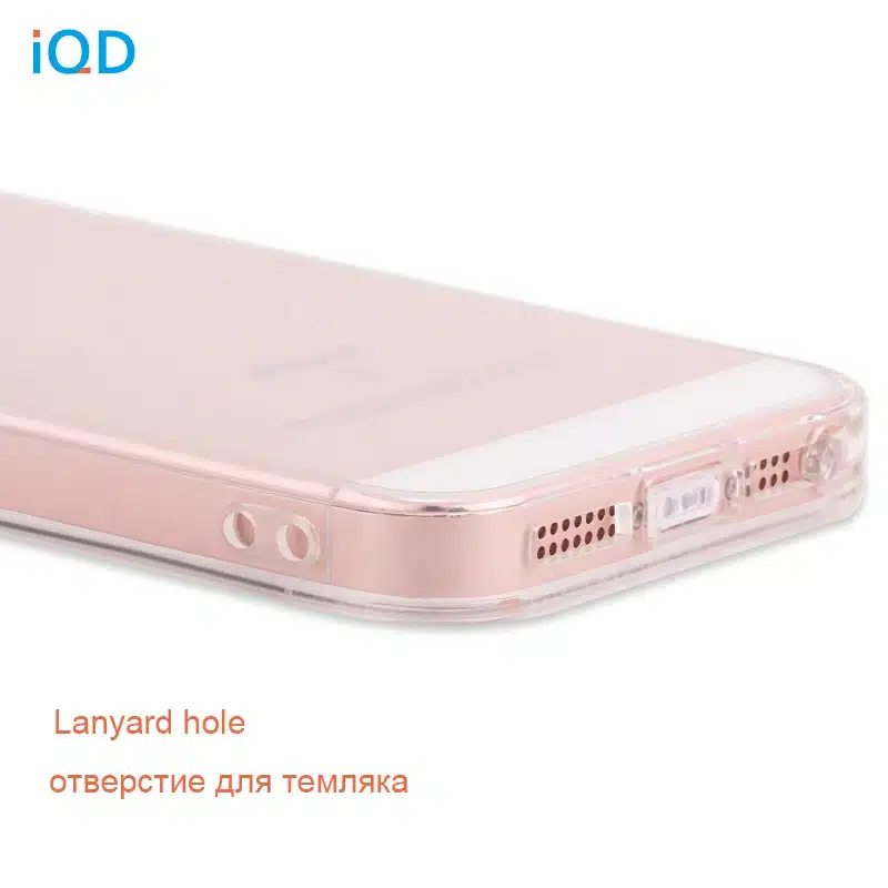 IQD For Apple iPhone SE Case Bumper Cover Shock-Absorption Bumper and Anti-Scratch Clear Back For iPhone 5 5S SE Cases 3