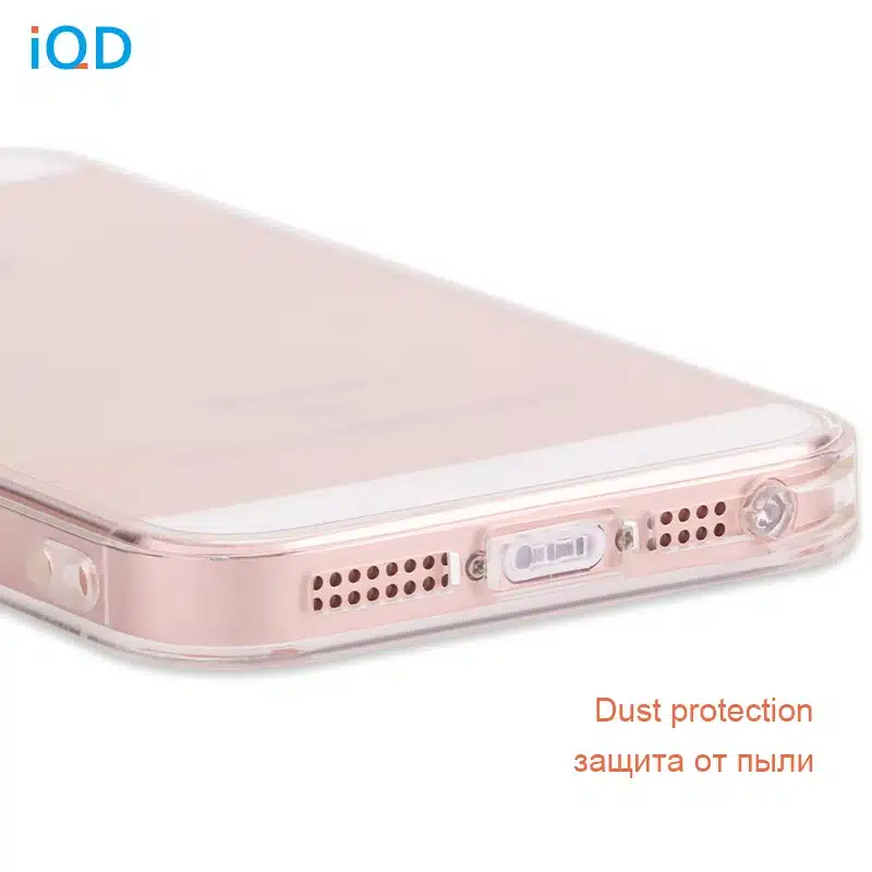 IQD For Apple iPhone SE Case Bumper Cover Shock-Absorption Bumper and Anti-Scratch Clear Back For iPhone 5 5S SE Cases 4