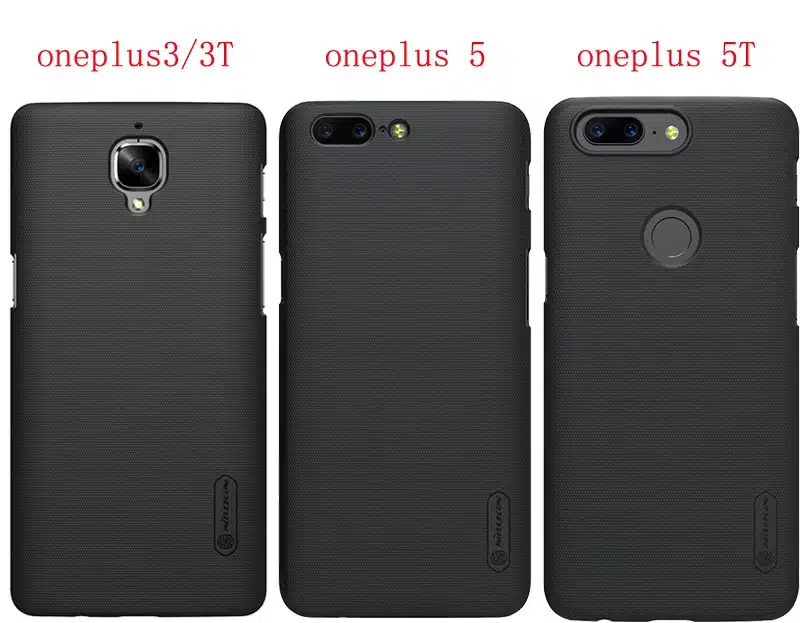 One plus 3 case Oneplus 3 case NILLKIN Super Frosted Shield hard back cover for Oneplus 3 3T 5 T +free screen protector 9