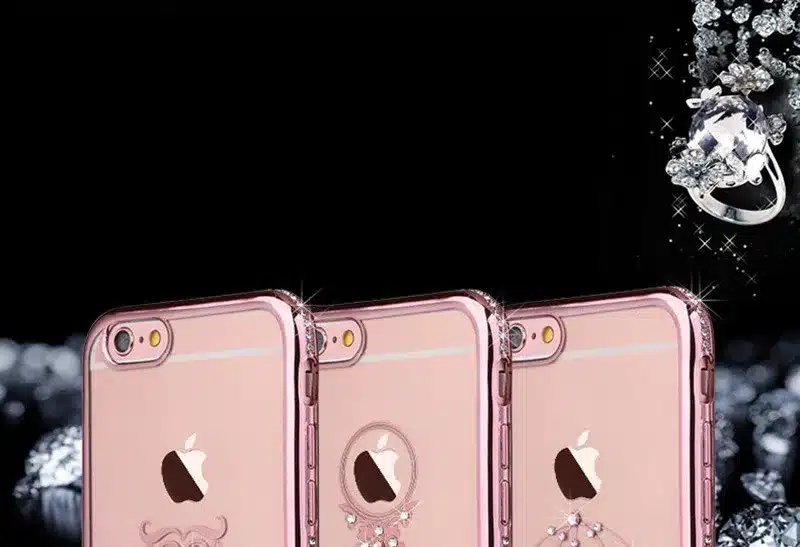 Rhinestone Silicone Case For iPhone 6 6S Plus 6 S Cases TOMKAS Glitter Cute Luxury 3D Diamond Cover For iPhone 6 6S Cases Coque 7