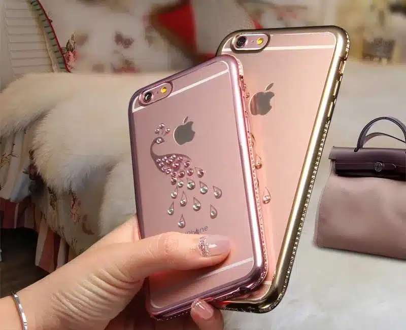Rhinestone Silicone Case For iPhone 6 6S Plus 6 S Cases TOMKAS Glitter Cute Luxury 3D Diamond Cover For iPhone 6 6S Cases Coque 10