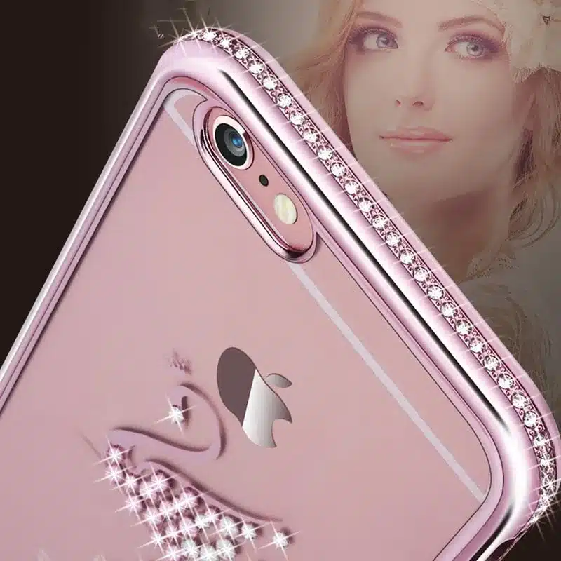 Rhinestone Silicone Case For iPhone 6 6S Plus 6 S Cases TOMKAS Glitter Cute Luxury 3D Diamond Cover For iPhone 6 6S Cases Coque 14