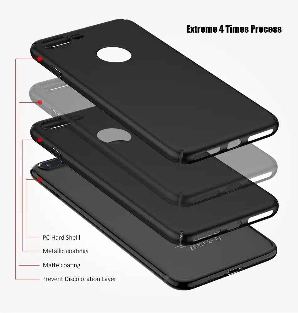 FLOVEME Hard PC Case For iPhone 7 6 6S iPhone 6S 6 7 Plus Smooth Touch Slim Phone Cases For iPhone 5S 5 iPhone SE 5s Case Cover 12