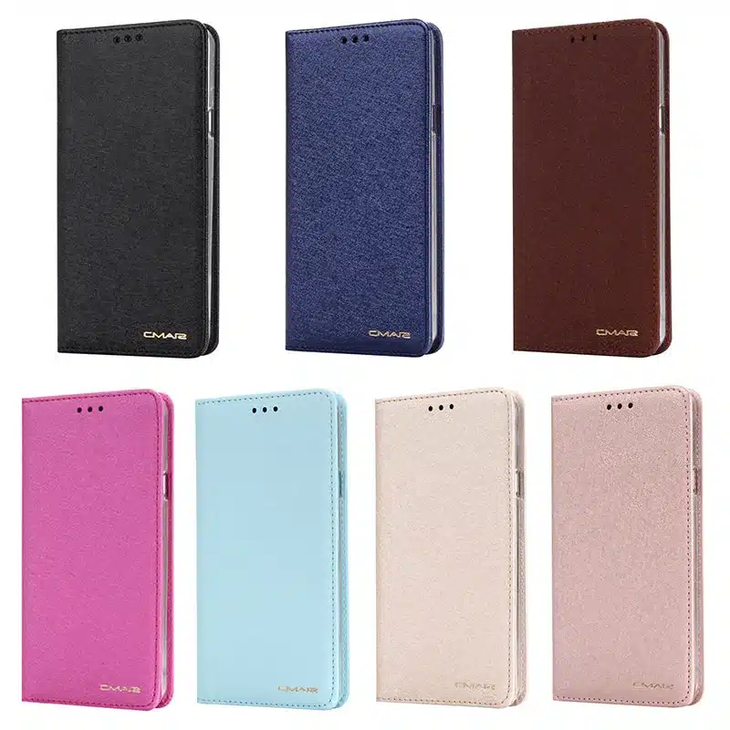 CMAI2 for iPhone 6 6s Wallet Flip Case Cover Plus Magnetic Silk Leather Silicone Book Stand Coque 6 s 6Plus Capinha Rose Gold 1