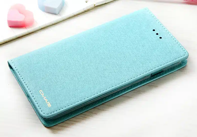CMAI2 for iPhone 6 6s Wallet Flip Case Cover Plus Magnetic Silk Leather Silicone Book Stand Coque 6 s 6Plus Capinha Rose Gold 5