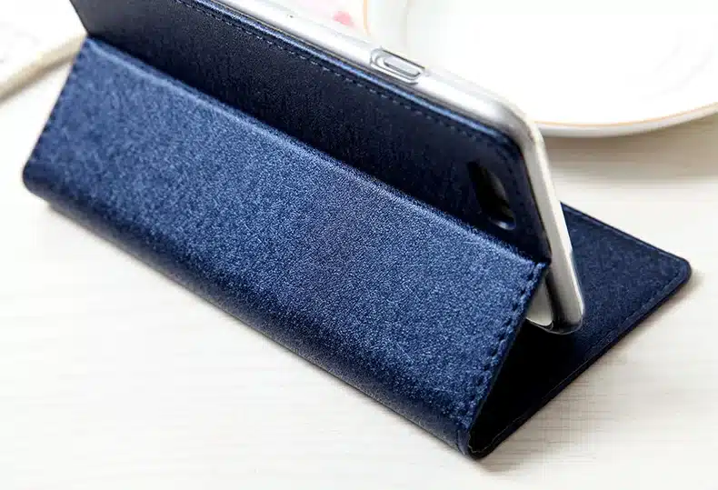 CMAI2 for iPhone 6 6s Wallet Flip Case Cover Plus Magnetic Silk Leather Silicone Book Stand Coque 6 s 6Plus Capinha Rose Gold 9