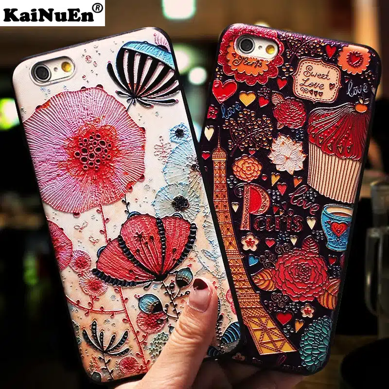 KaiNuEn luxury 3d back coque,cover,case for iphone 5 5s se 5se s soft silicone silicon phone cases accessories for apple iphone5 11