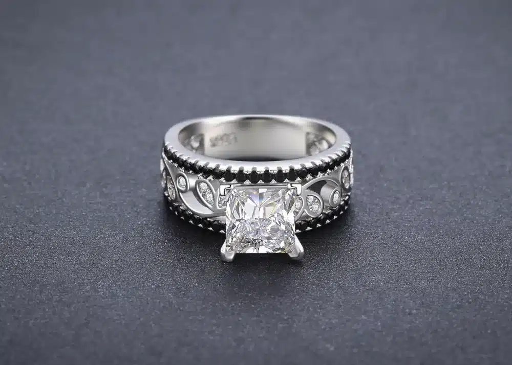 [BLACK AWN] 925 Sterling Silver Fine Jewelry Trendy Engagement Bague Women's Wedding Ring C020 16